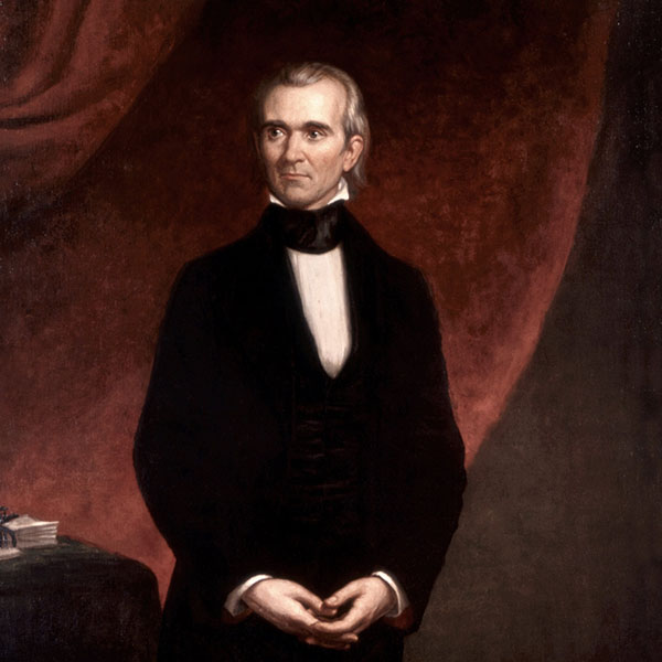 Portrait of James Knox Polk, the 11th President of the United States