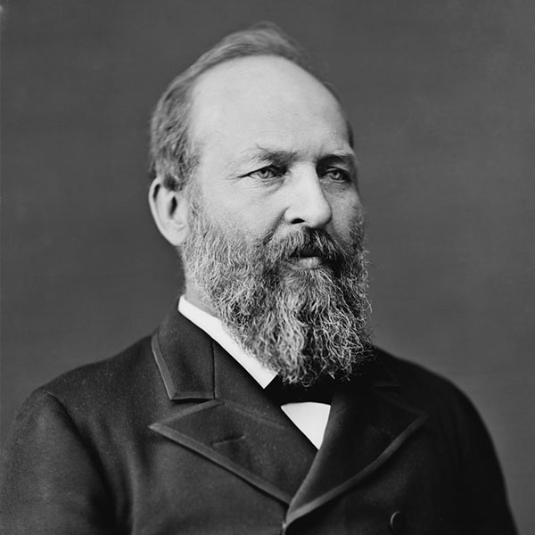 Portrait of James Abram Garfield, the 20th President of the United States
