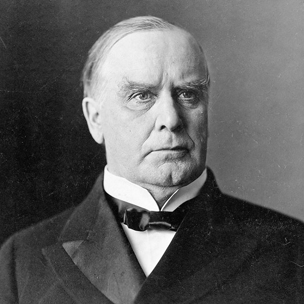 Portrait of William Mckinly Jr., the 25th President of the United States