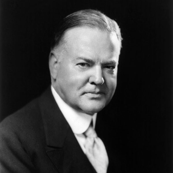 Portrait of Herbert Clark Hoover, the 31st President of the United States
