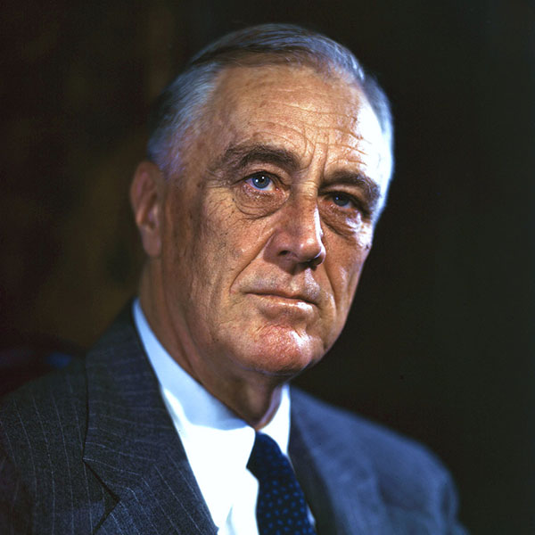 Portrait of Franklin Delano Roosevelt, the 32nd President of the United States