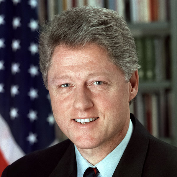 Portrait of , the 42nd President of the United States